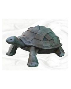 Turtle "Kubis", large, cast sone, rusty effect