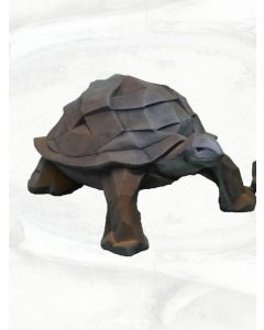 Turtle "Kubis", small, cast stone, rusty effect